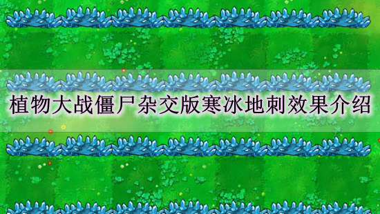 《植物大战僵尸杂交版》寒冰地刺效果介绍