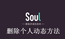《Soul》删除个人动态方法