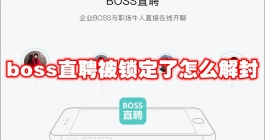 《boss直聘》被锁定了怎么解封